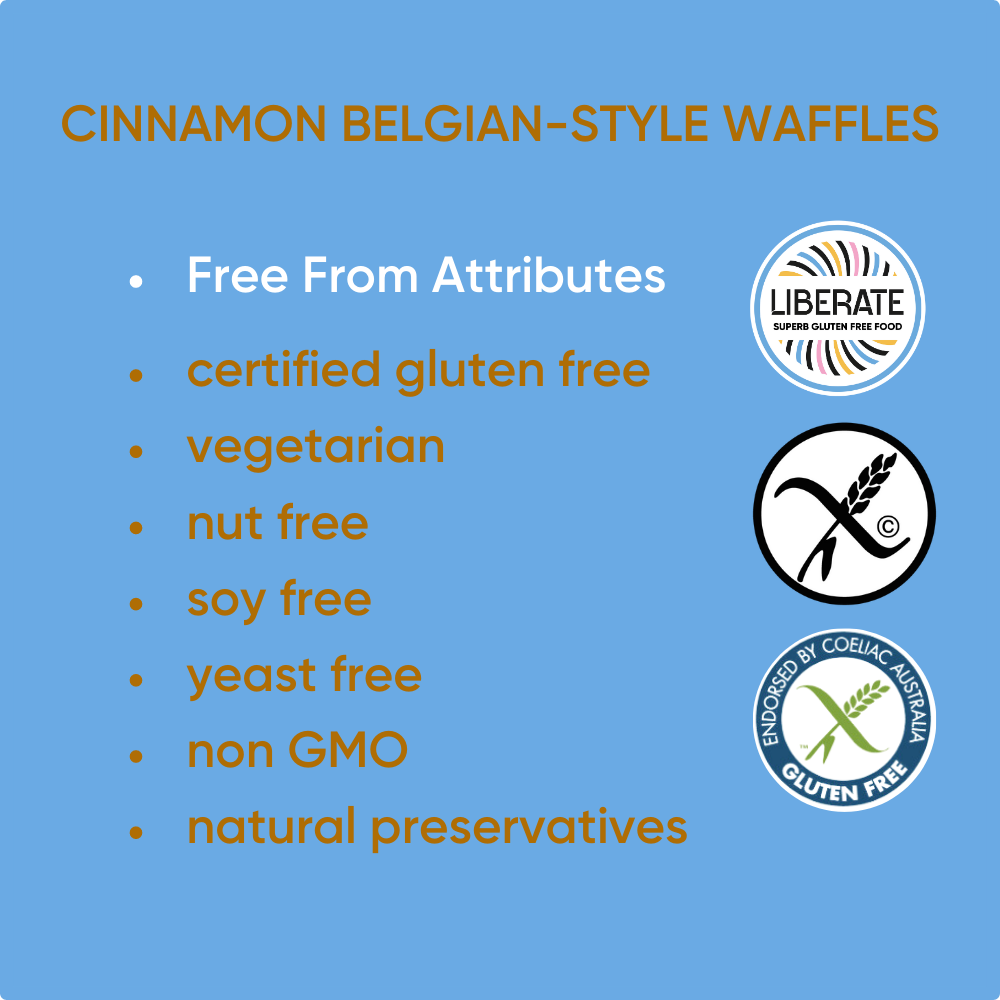 LIBERATE CINNAMON BELGIAN-STYLE WAFFLES