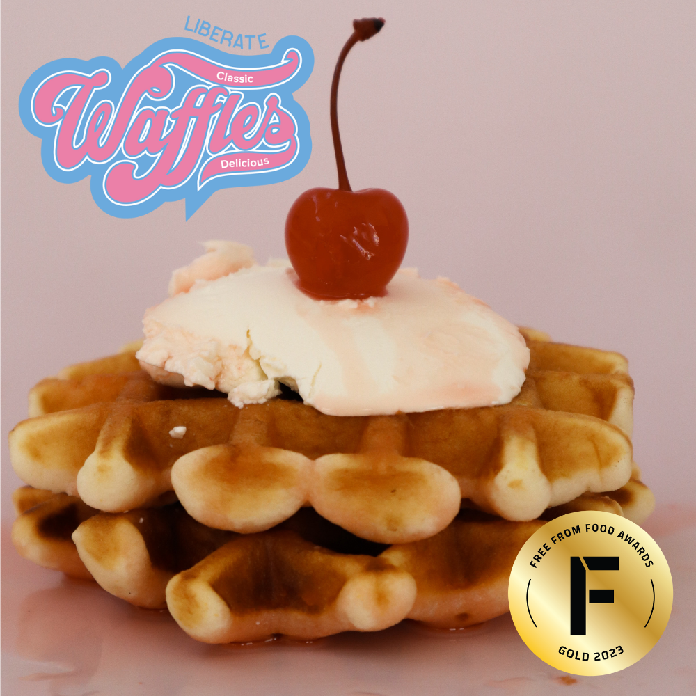 Liberate Classic Belgian-Style Waffles have won a Gold Free From Food Awards and are truly delicious